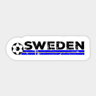 Sweden Football Fan. Sweden Soccer Design Sticker